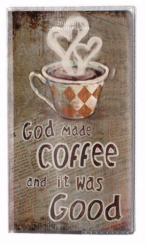 Planner-2016/2017 (28 Month)-God Made Coffee - Divinity